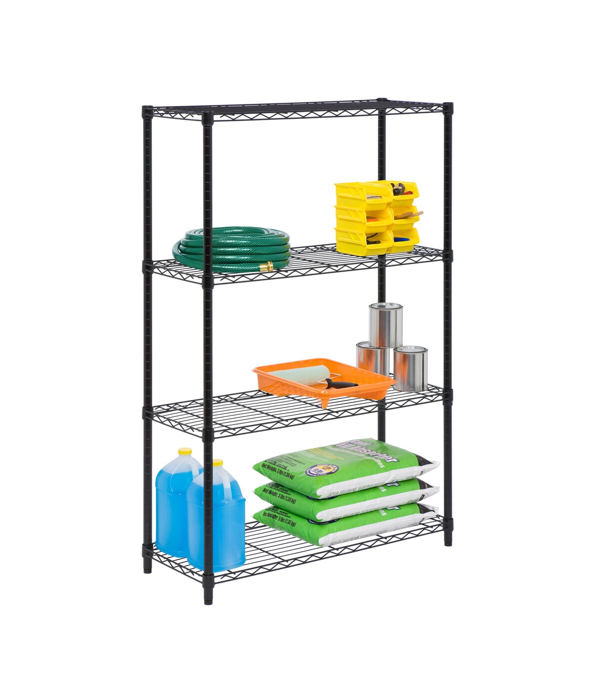 Honey Can Do 36 x 54 Heavy Duty 4 Tier Adjustable Shelving Unit 250lbs