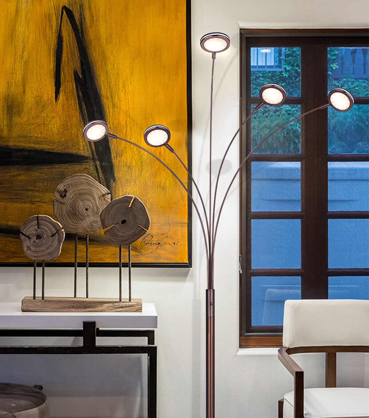 Brightech Orion LED Floor Lamp - Bronze