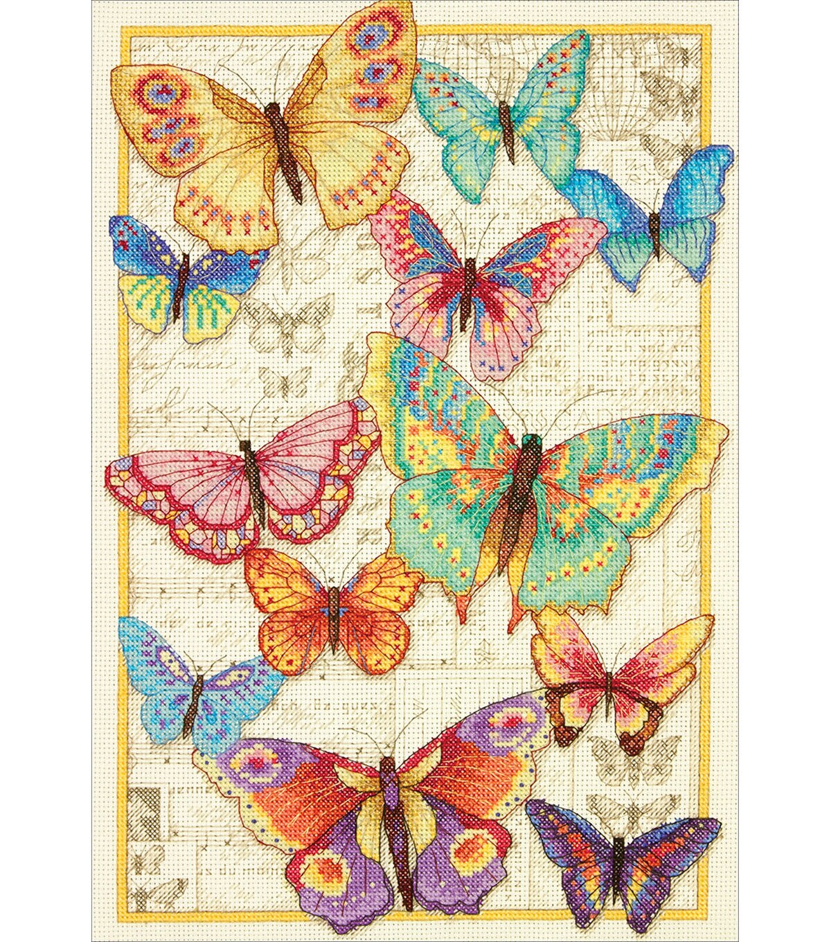 Dimensions 10 x 14 Butterfly Beauty Counted Cross Stitch Kit