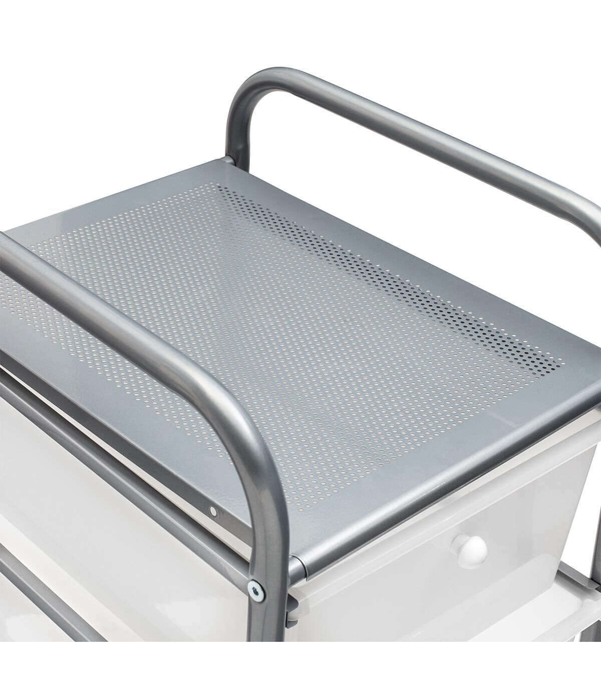 37 Steel Rolling Storage Cart With Clear Plastic 5 Drawers by Top Notch