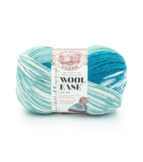 Lion Brand Ease Fair Isle 348yds Worsted Acrylic & Wool Yarn