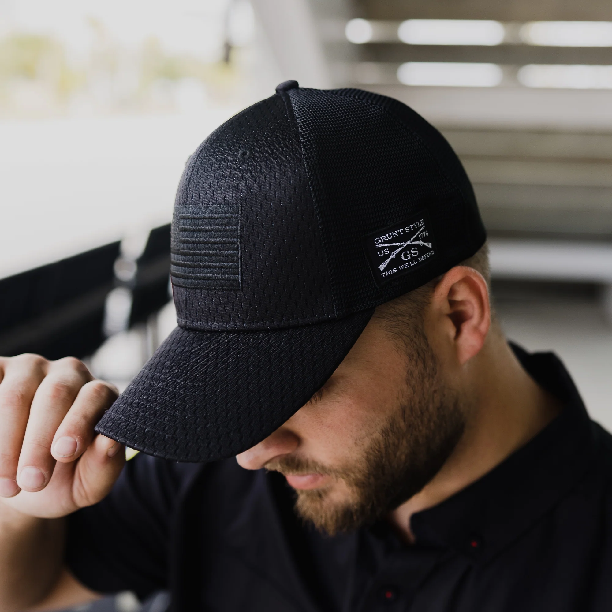 Blackout Flag Stretch Fit Hat