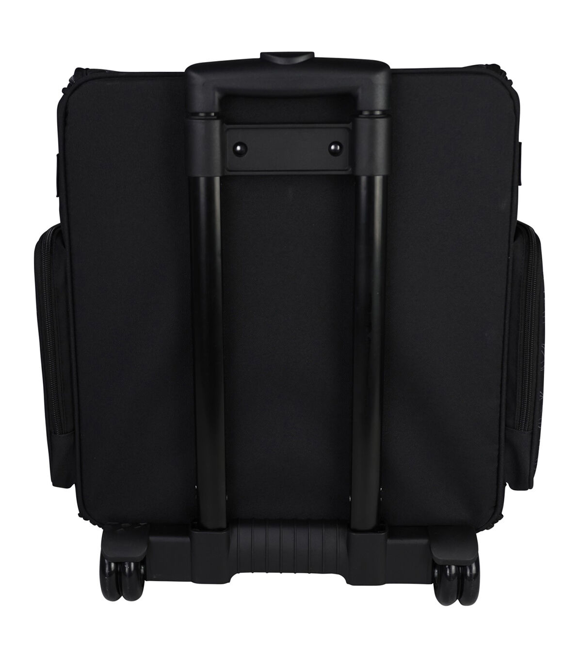 Everything Mary 19 White Floral on Black Collapsible Rolling Craft Bag