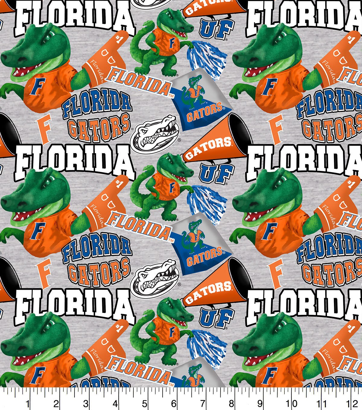 University of Florida Gators Cotton Fabric Collegiate Mascot