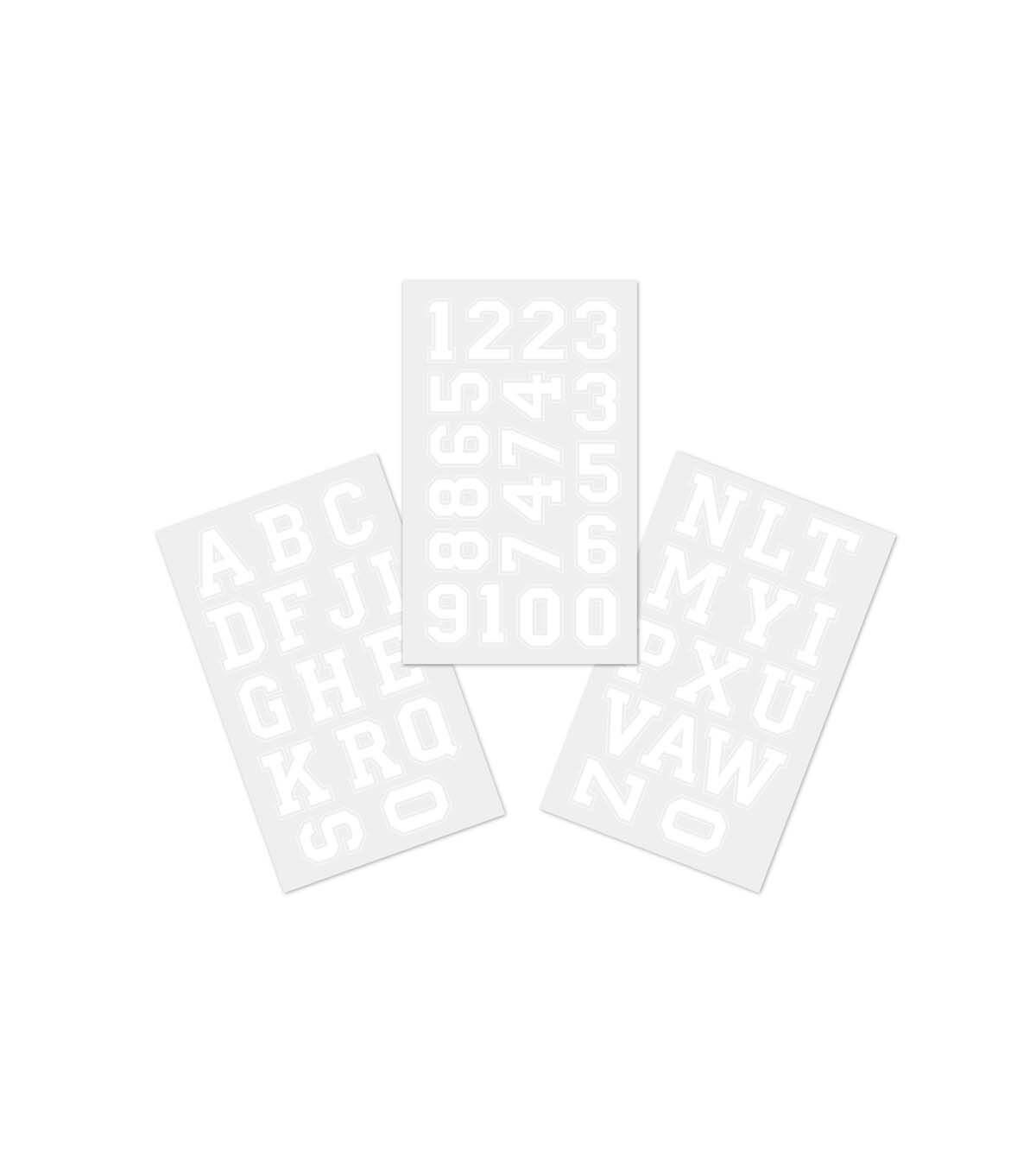 1.75 Iron On Letters & Numbers 3 Sheets by hildie & jo