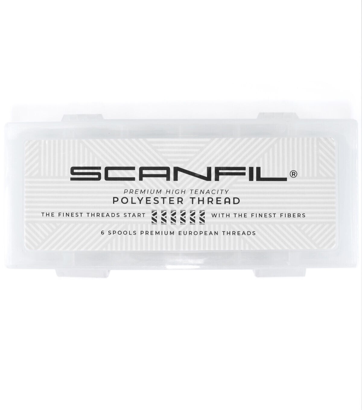 SCANFIL Premium Polyester No. 100 Thread 500 Yds 6ct and Box Costume