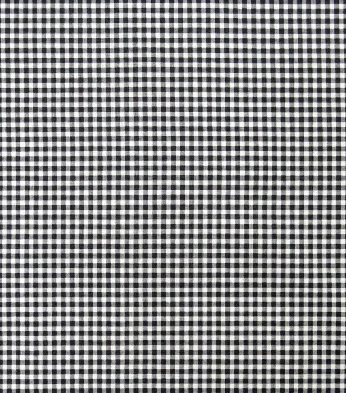 Black & White Gingham Tonal Cotton Fabric by Keepsake Calico