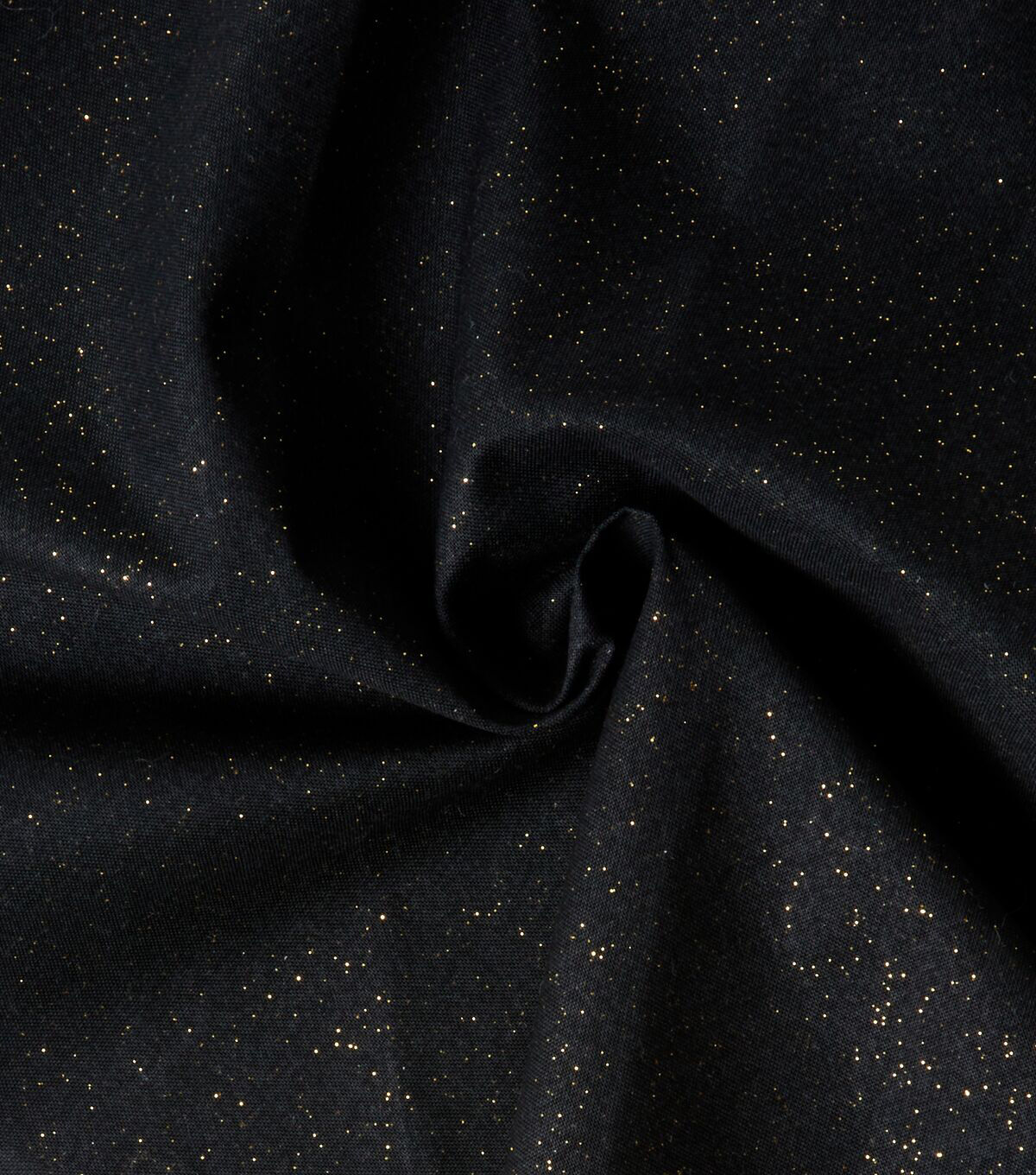 Gold & Black Quilt Glitter Cotton Fabric by Keepsake Calico