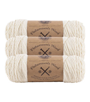 Lion Brand Fishermen's 348yds Worsted Wool Yarn 3 Bundle