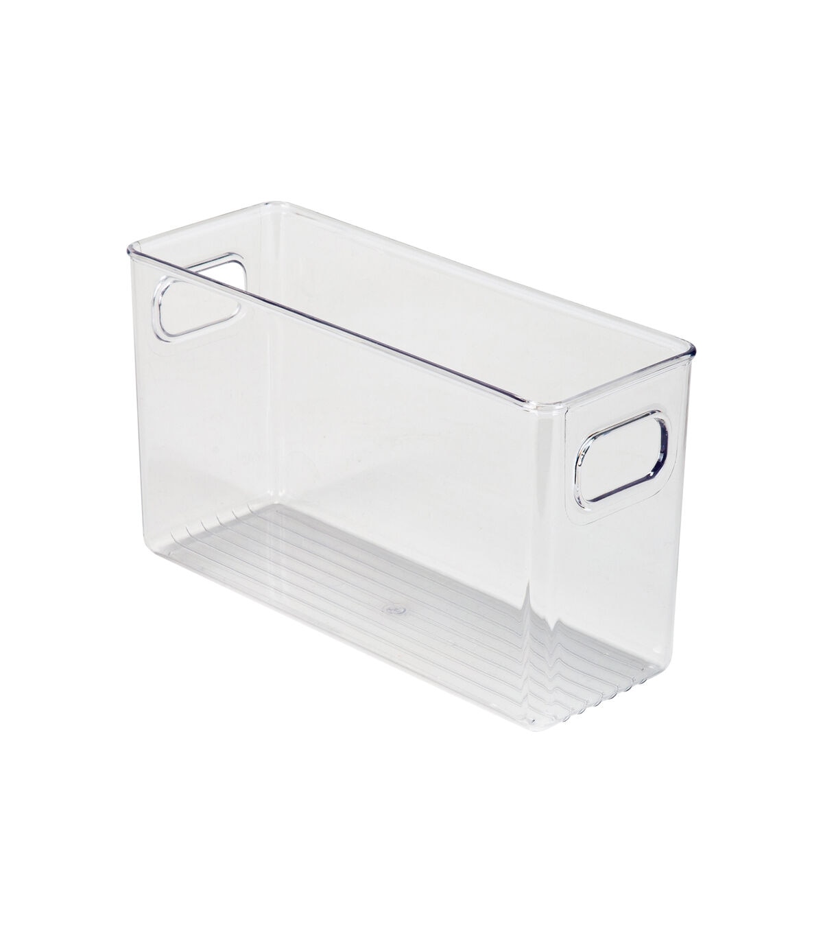 Simplify 10 x 6 Clear Narrow Vertical Stripe Organizer With Handles