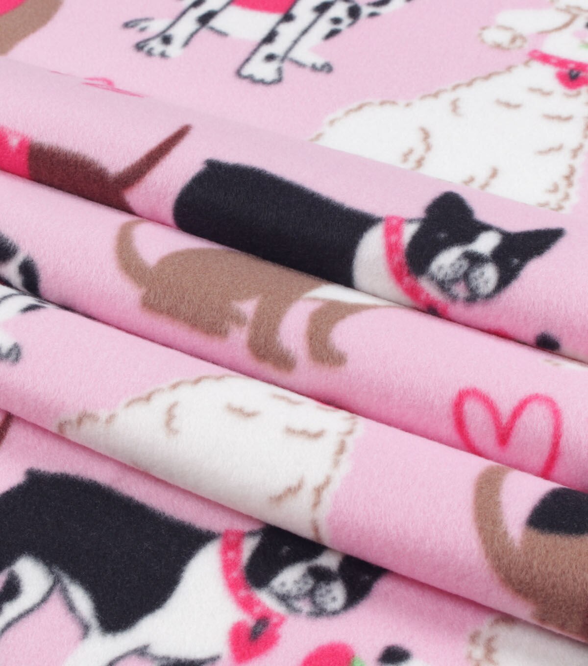 Love Dogs Blizzard Fleece Fabric