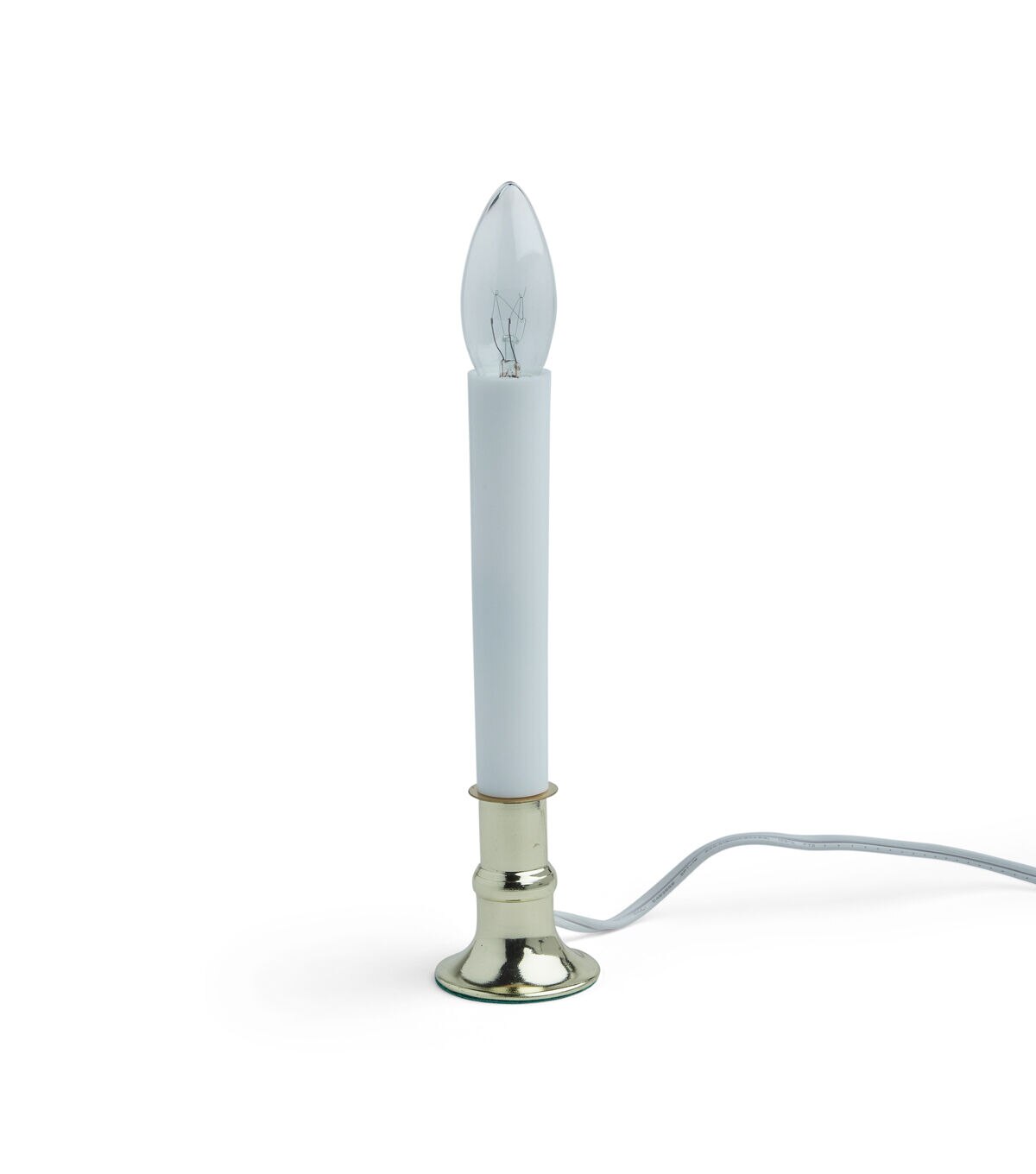 12 Gold Flameless Plug In Taper Candle With Sensor by Hudson 43