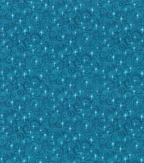 Fabric Traditions Swirls on Turquoise Cotton Fabric by Keepsake Calico