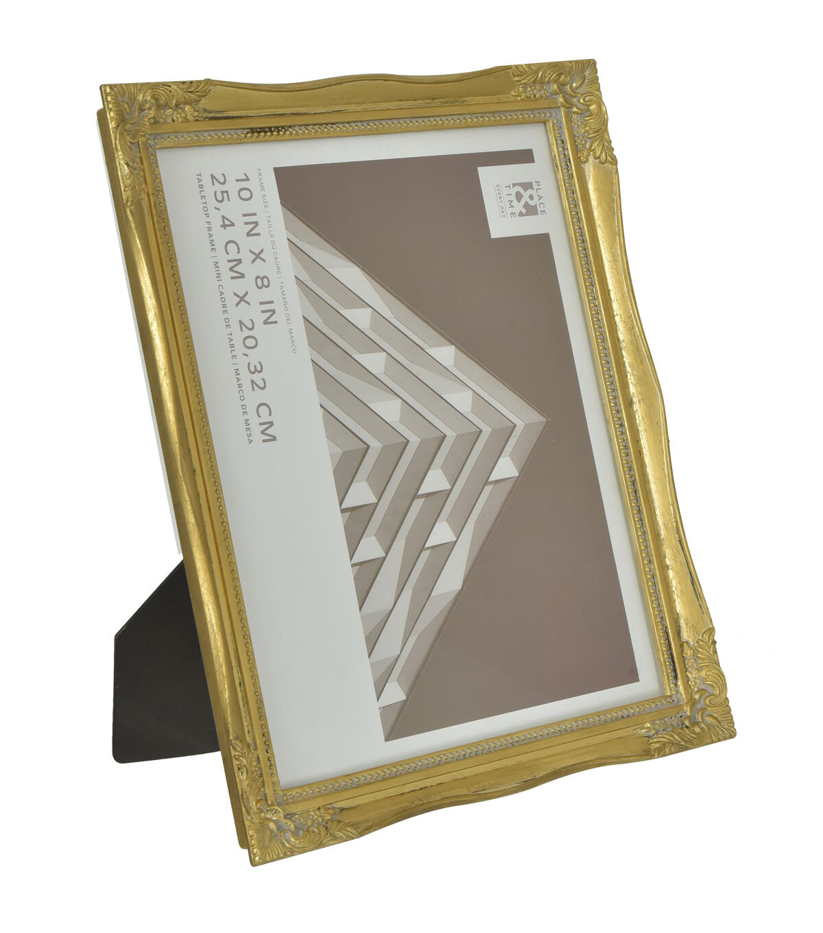 10 x 8 Gold Ornate Corners Tabletop Picture Frame by Place & Time