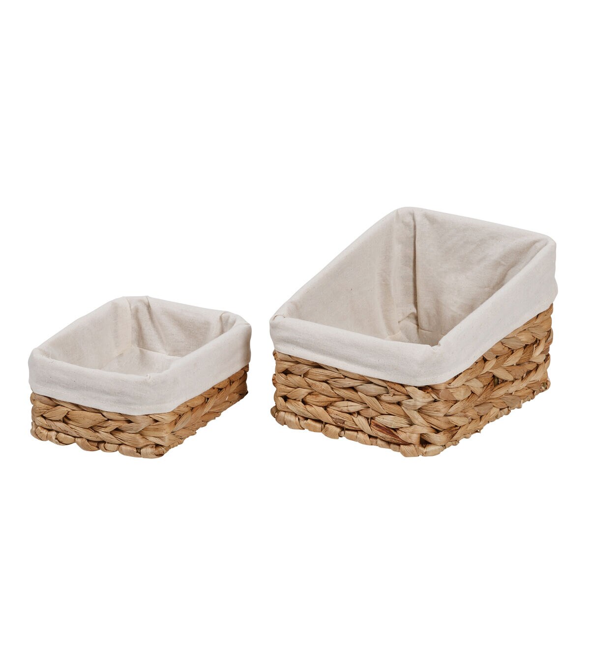 Honey Can Do 18.5 x 22 Natural Water Hyacinth Storage Baskets 7ct