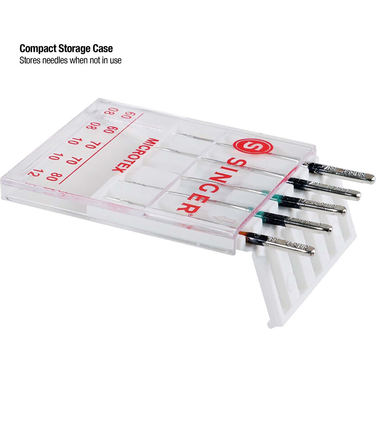 SINGER Universal Microtex Sewing Machine Needles Assorted Sizes 5ct
