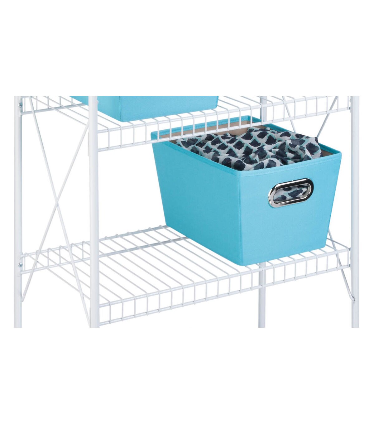 Honey Can Do 23 x 41 White Steel 4 Tier Storage Shelf