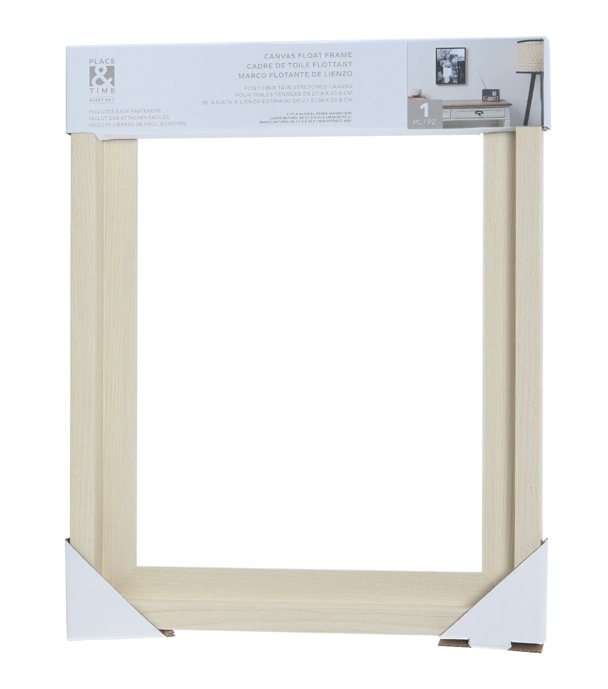 11 x 14 Natural Canvas Float Frame by Place & Time