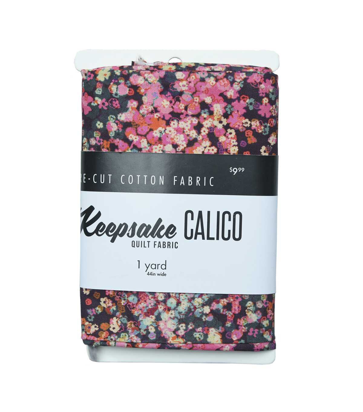 1yd Precut Multicolor Floral Quilt Cotton Fabric by Keepsake Calico