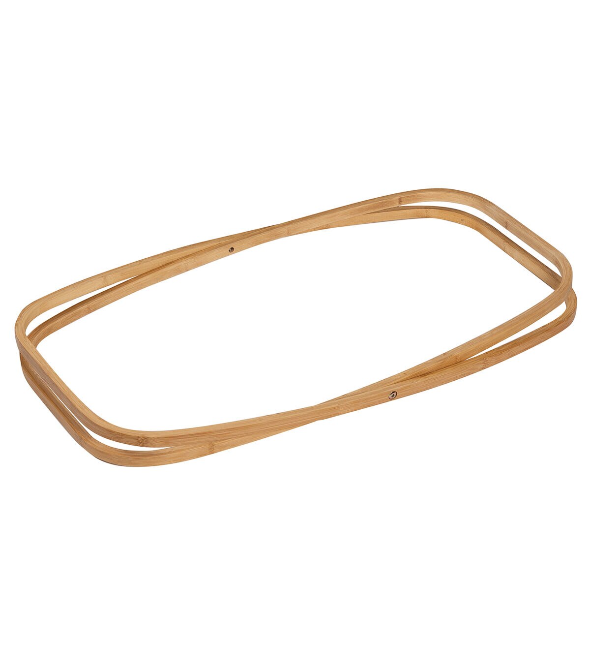 Honey Can Do 16 x 27.5 Gray & Natural Bamboo Folding Hamper With Lid