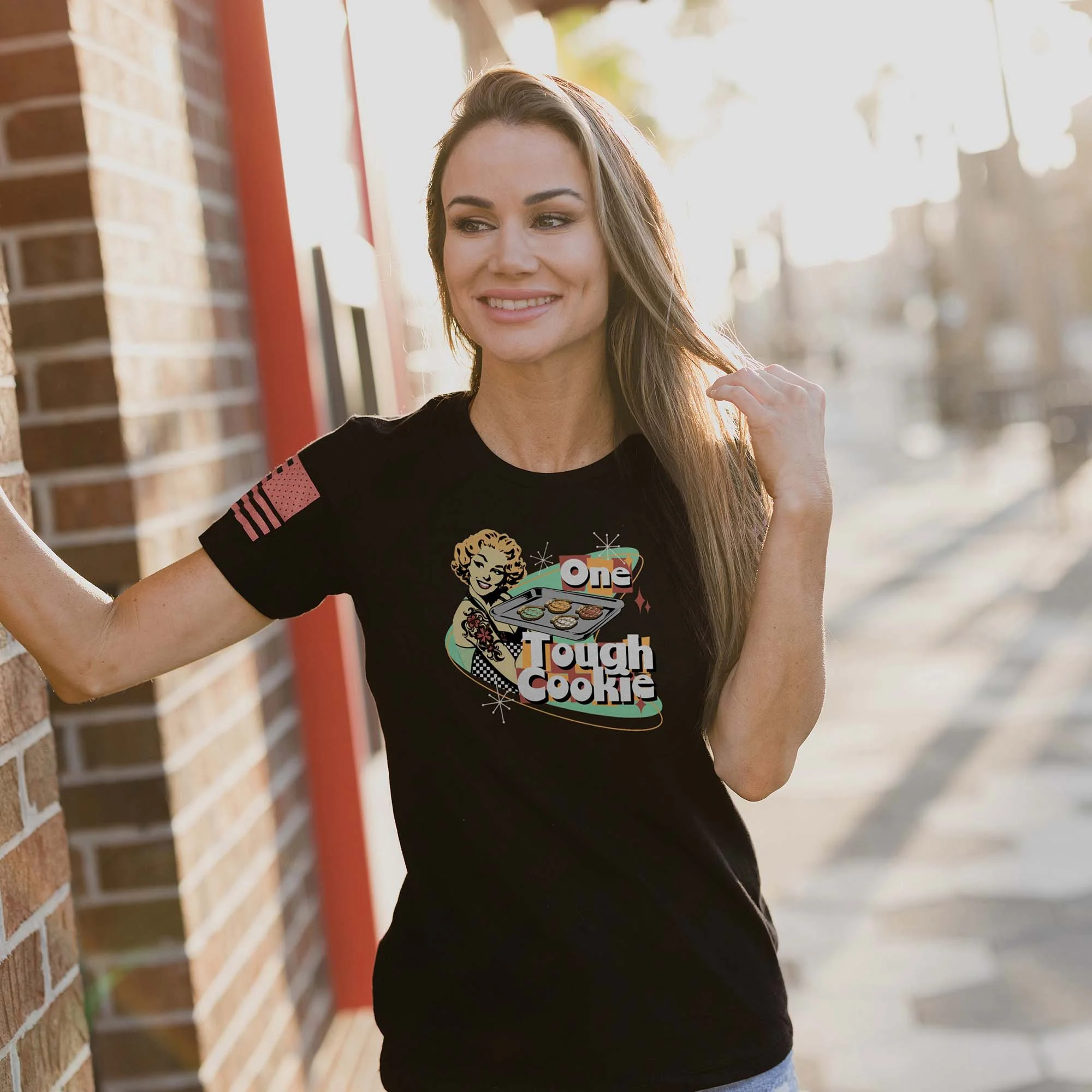 Women's One Tough Cookie T-Shirt - Black