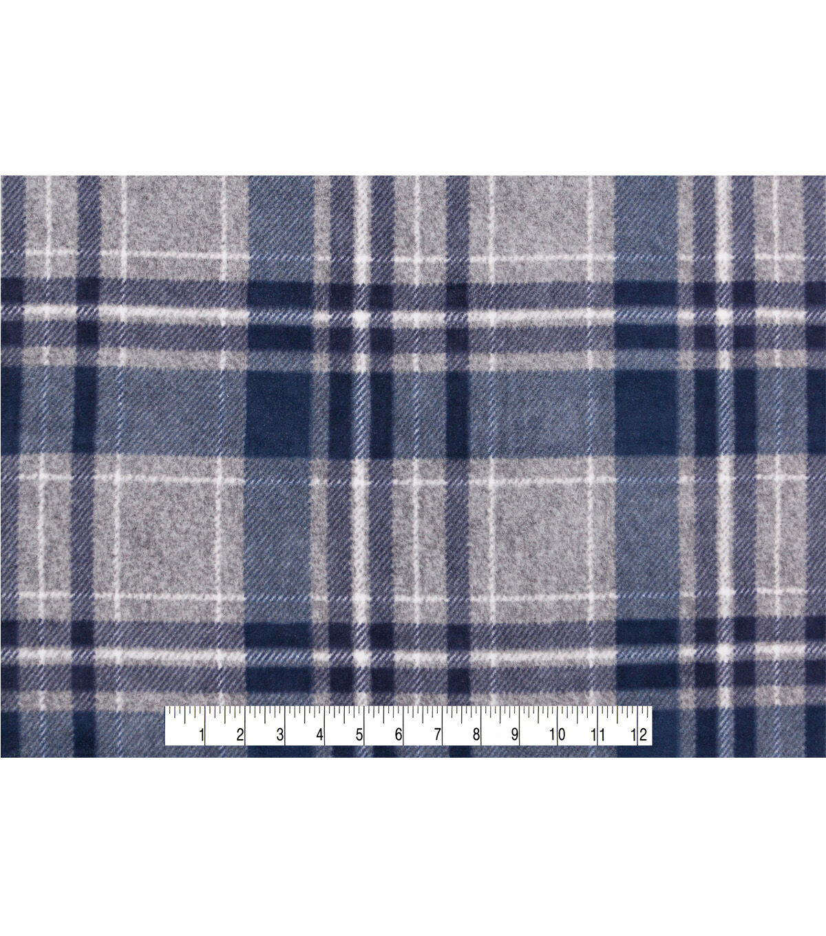 Cool Cottage Plaid Luxe Fleece Fabric