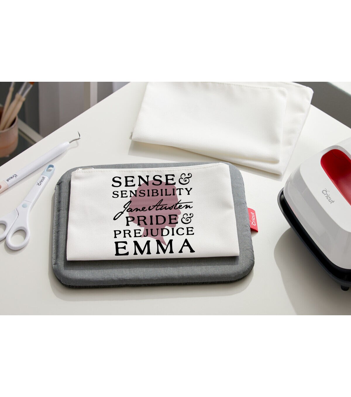 Cricut 3ct Linen Infusible Ink Cosmetic Bag Blanks