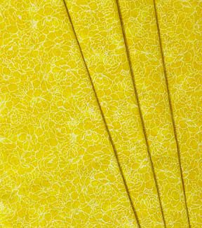 Fabric Traditions Yellow Floral Cotton Fabric by Keepsake Calico