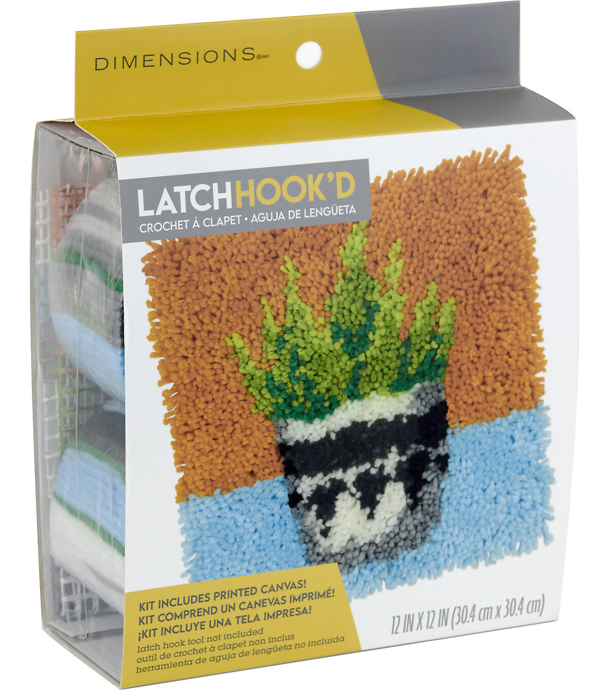 Dimensions Plant Latch Hook Kit 12 x 12