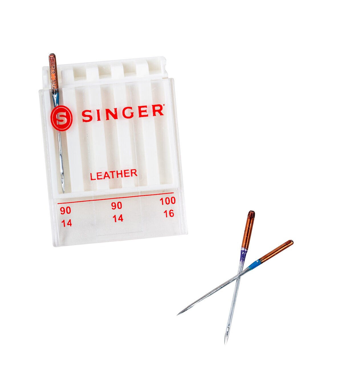 SINGER Leather Machine Needles Assorted Sizes 3ct