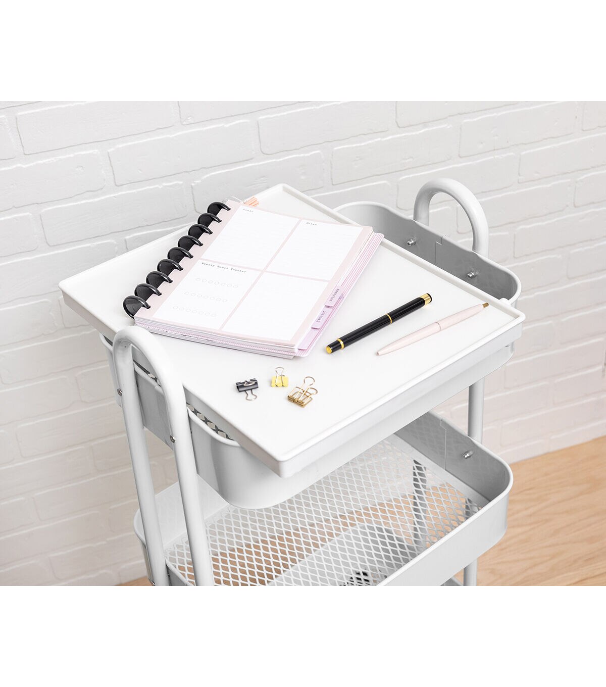 17 Rolling 3 Tier Metal Storage Cart by Top Notch