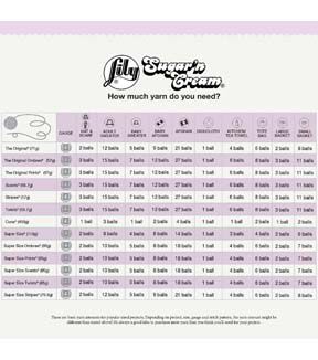 Lily Sugar'n Cream 120yds Worsted Cotton Yarn 6 Bundle