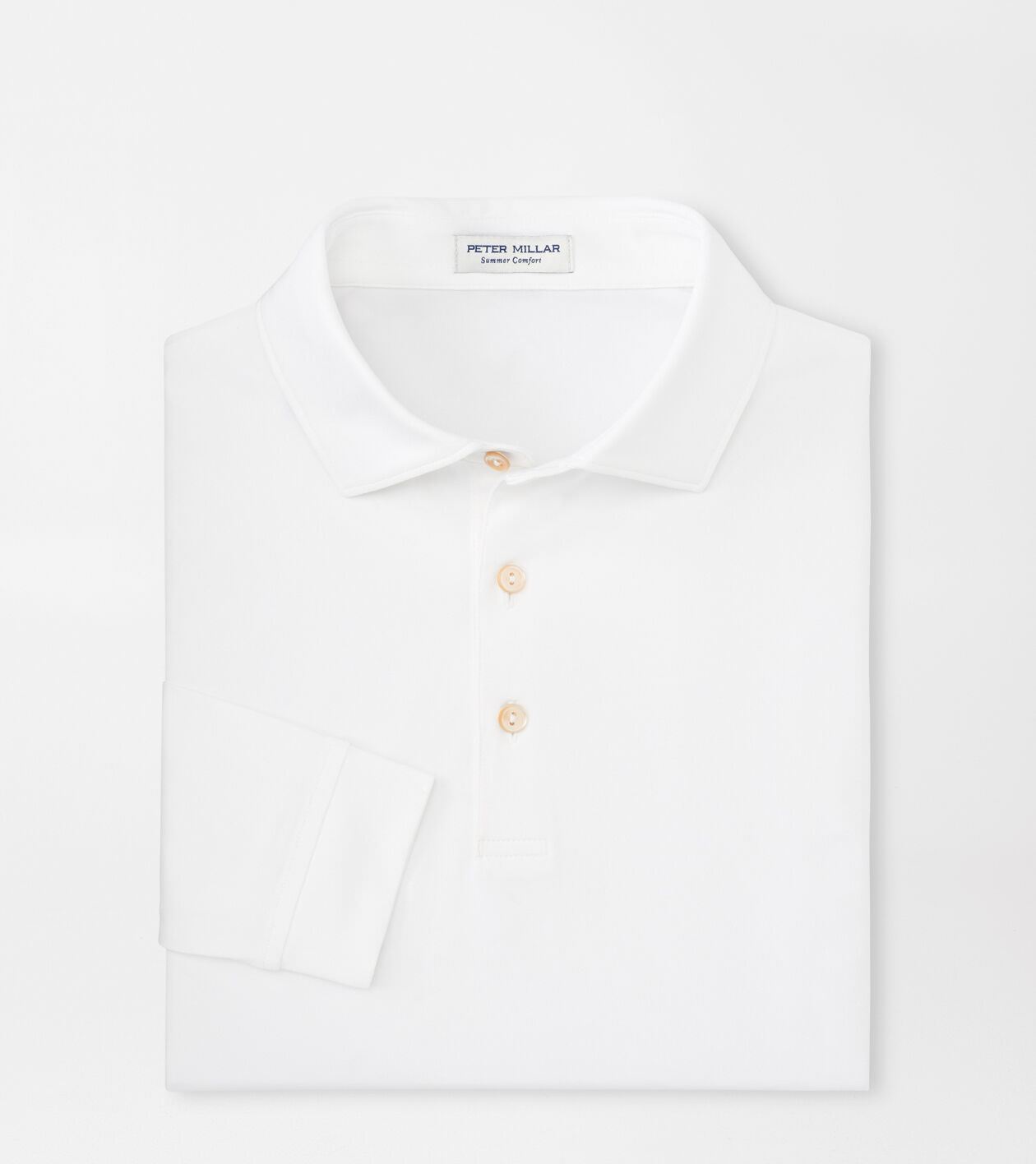 Solid Stretch Jersey Long Sleeve Polo