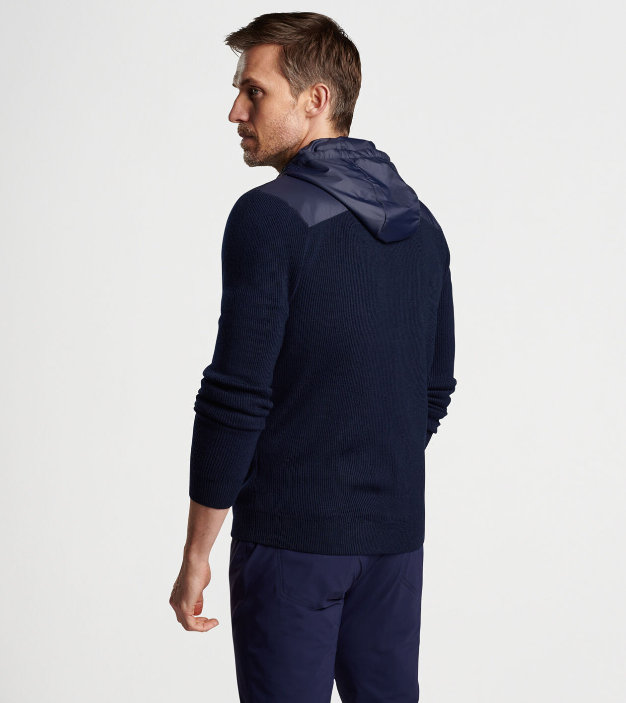 Holdridge Hybrid Full-Zip Hooded Sweater