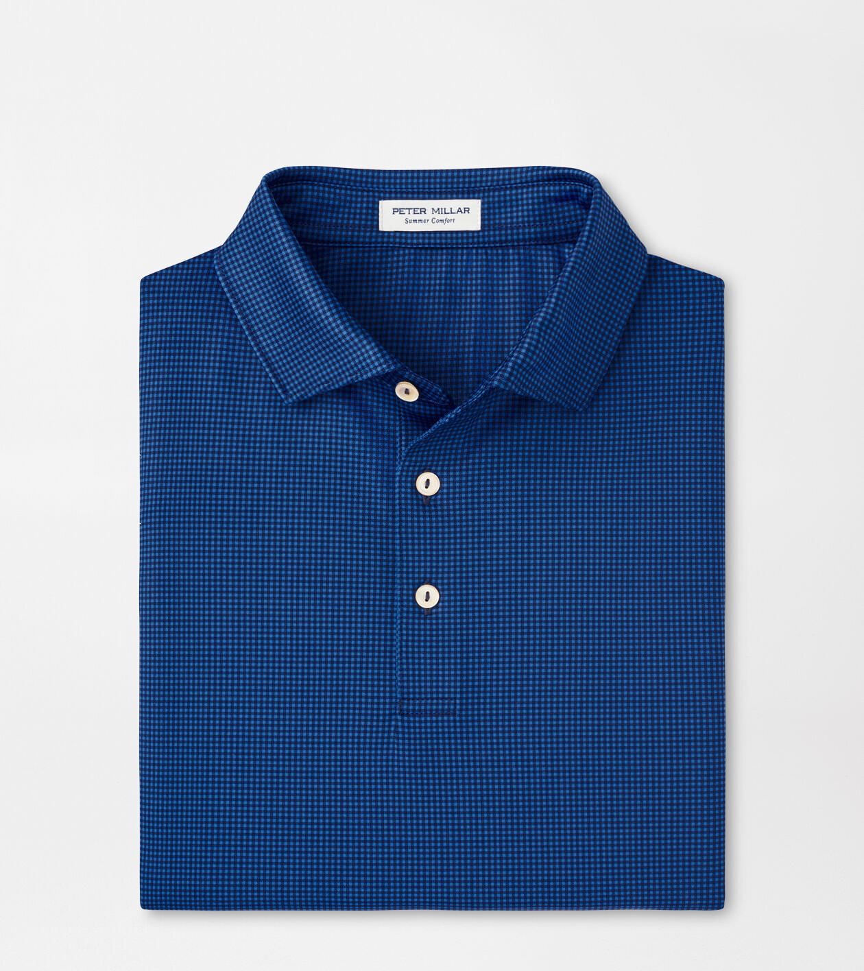 Gingham Performance Jersey Polo