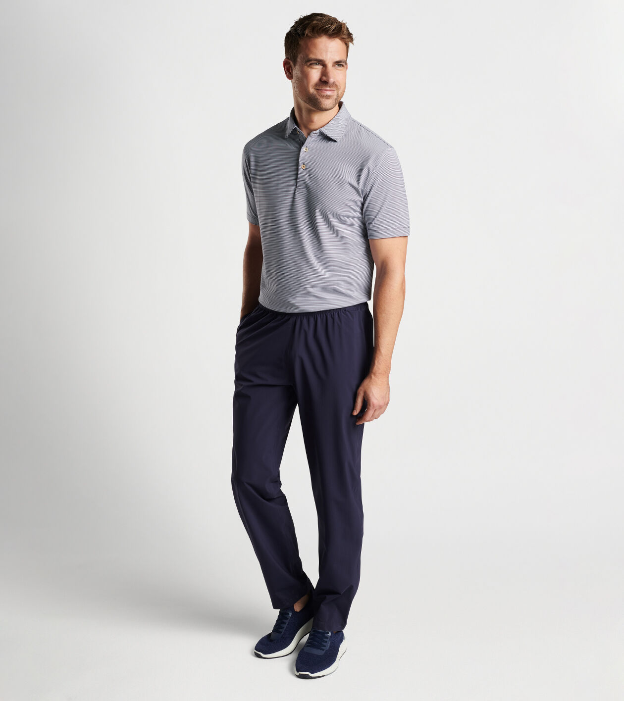 Jubilee Stripe Performance Polo