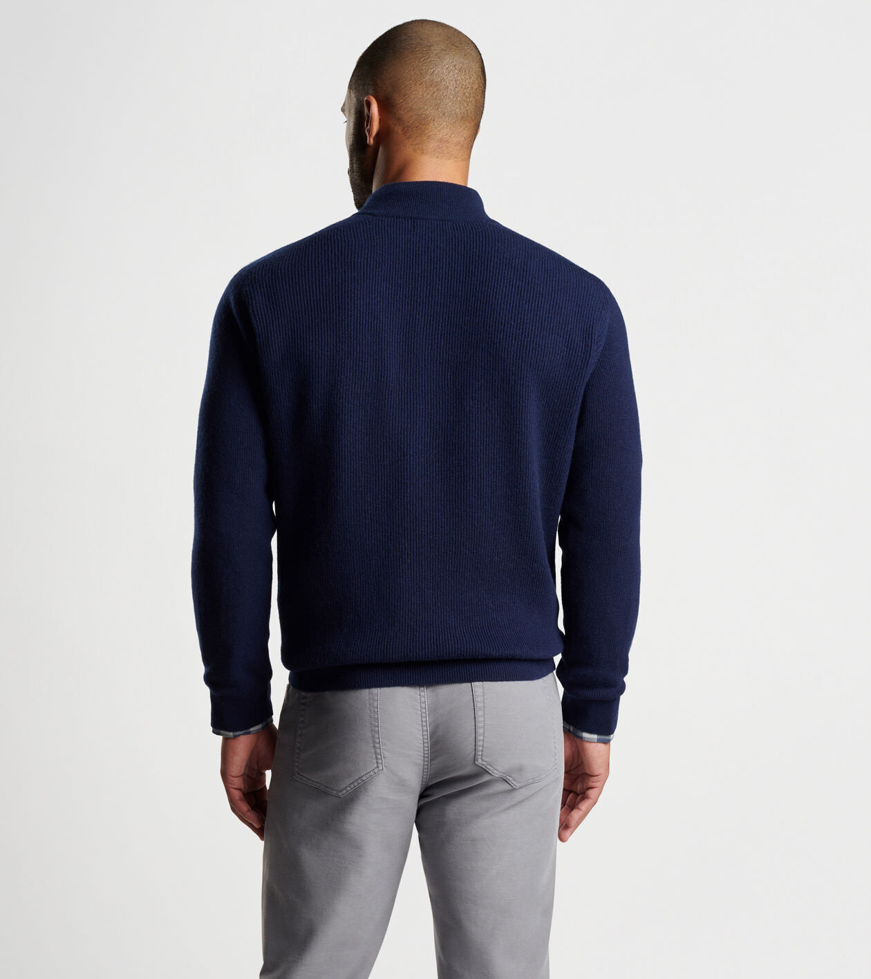 Ruxton Rib Button Mock Sweater