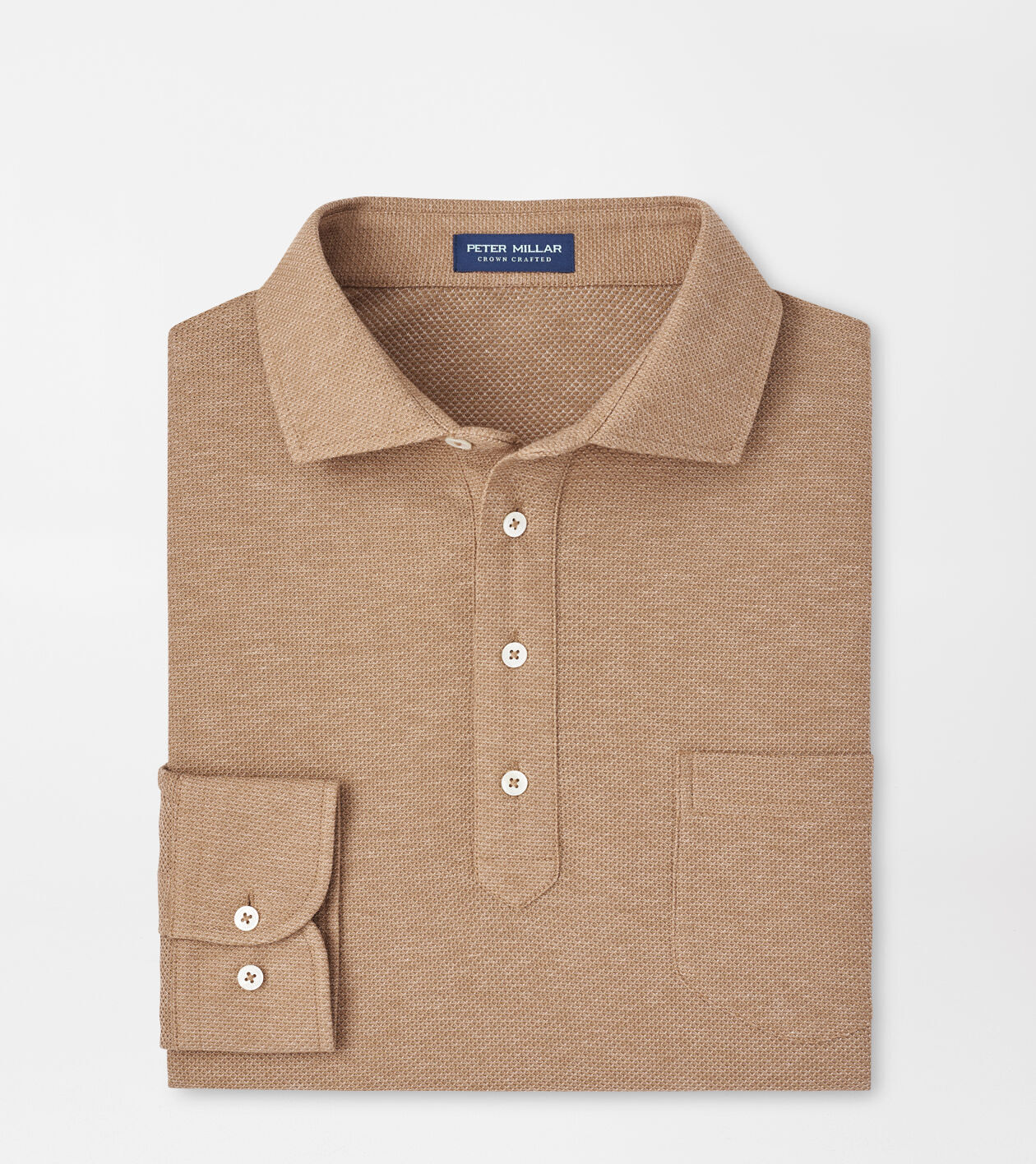 Ramble Long-Sleeve Cotton Cashmere Polo