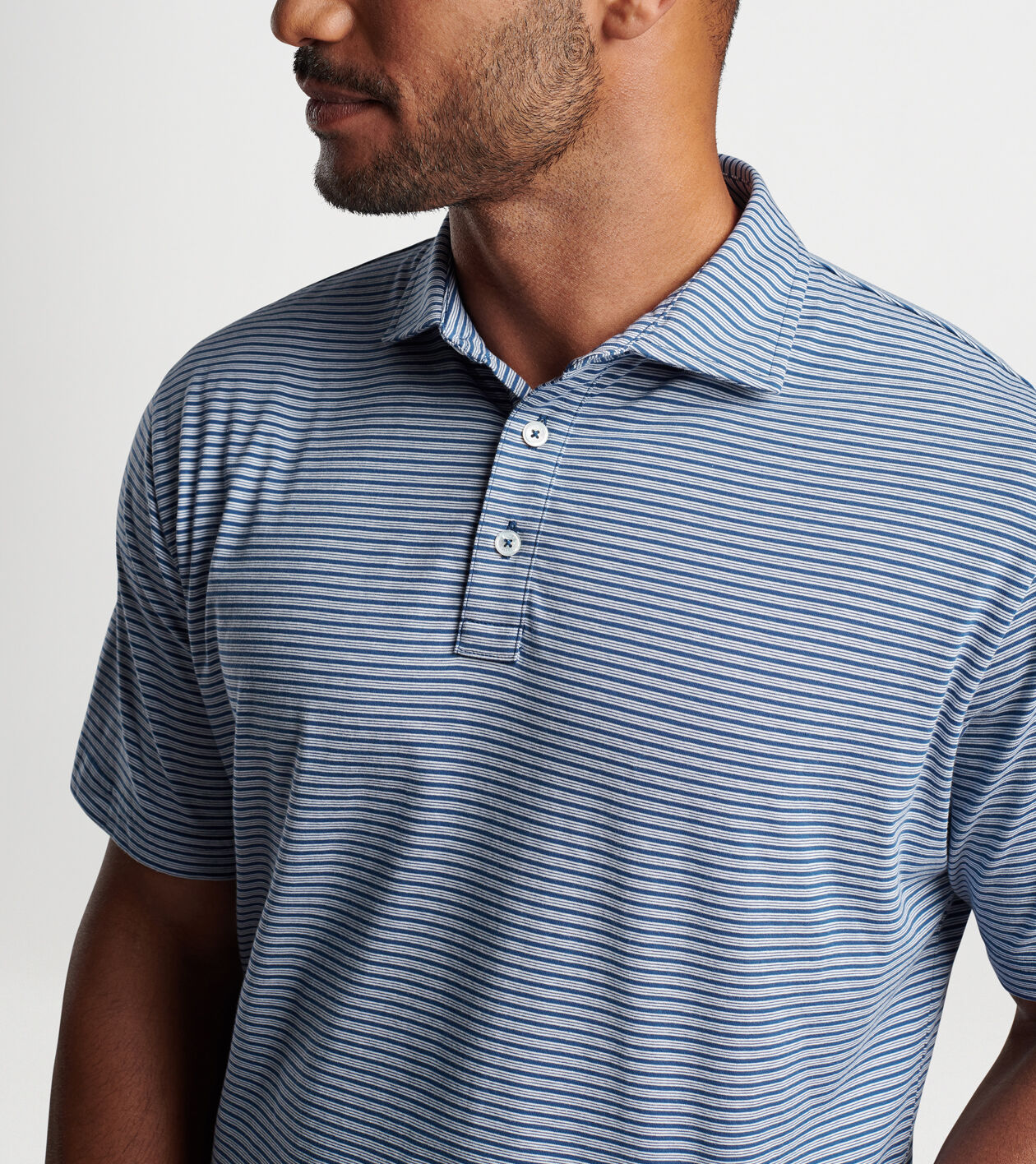 Crown Comfort Cotton Polo Trip Stripe