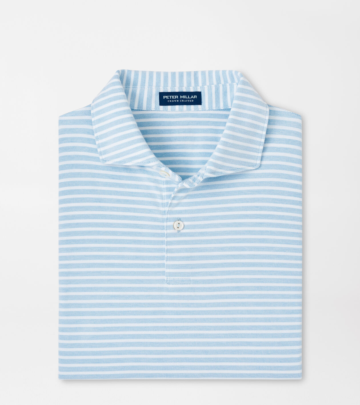 Albatross Stripe Cotton Blend Piqué Polo