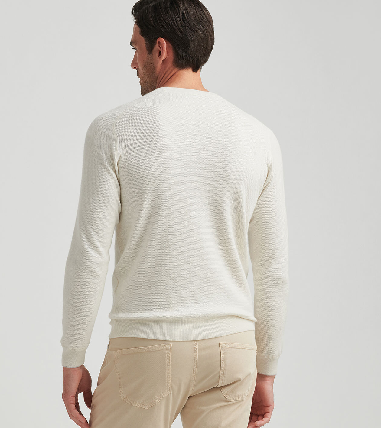 Voyager Cashmere-Silk Saddle Shoulder Crew