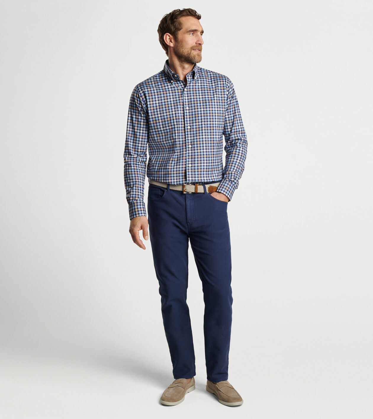 Chambly Crown Lite Cotton-Stretch Sport Shirt