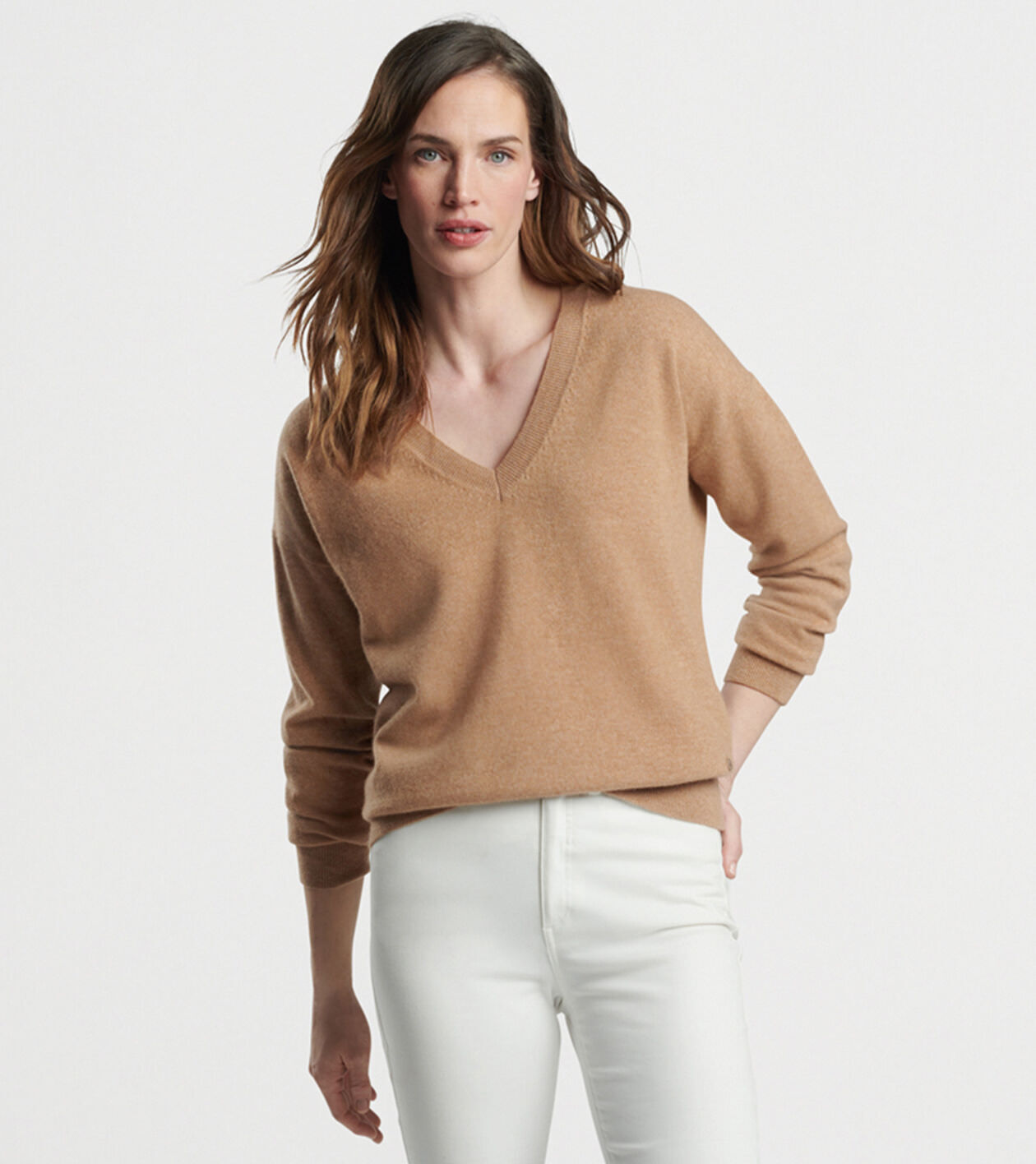 Women's Artisan Crafted Cashmere V-Neck Sweater