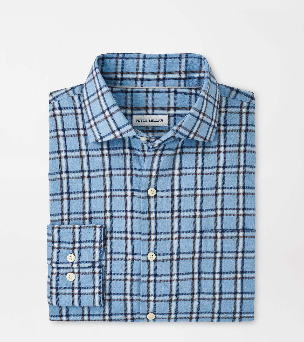 Nelson Flannelite Cotton-Stretch Sport Shirt