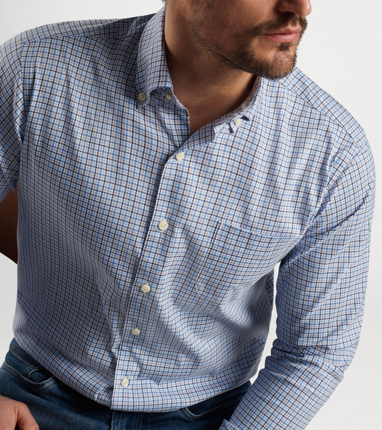 Albert Crown Lite Cotton-Stretch Sport Shirt
