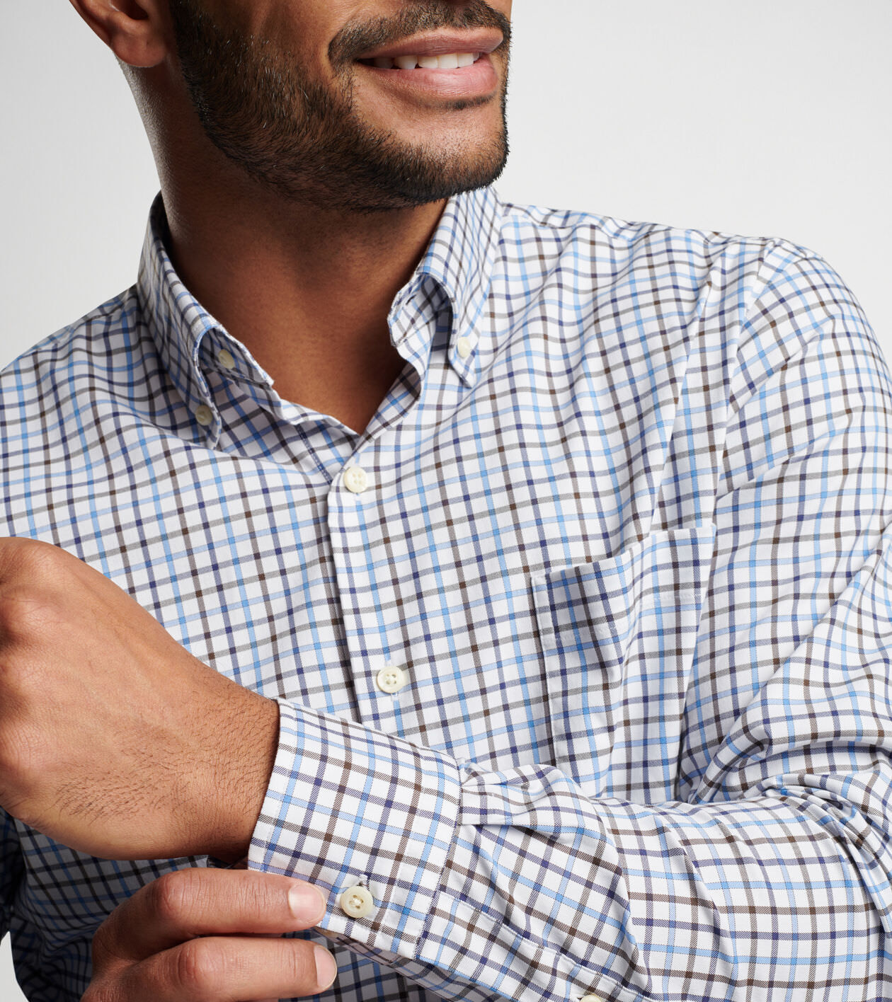 Calgary Crown Lite Cotton-Stretch Sport Shirt