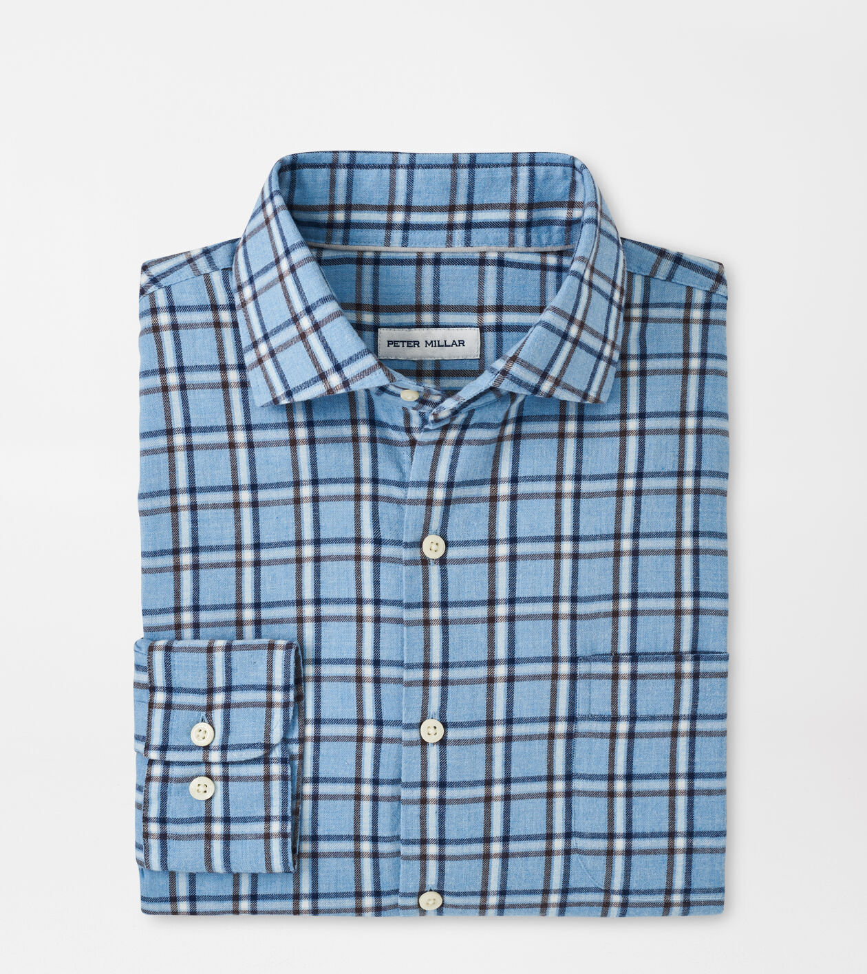 Nelson Flannelite Cotton-Stretch Sport Shirt