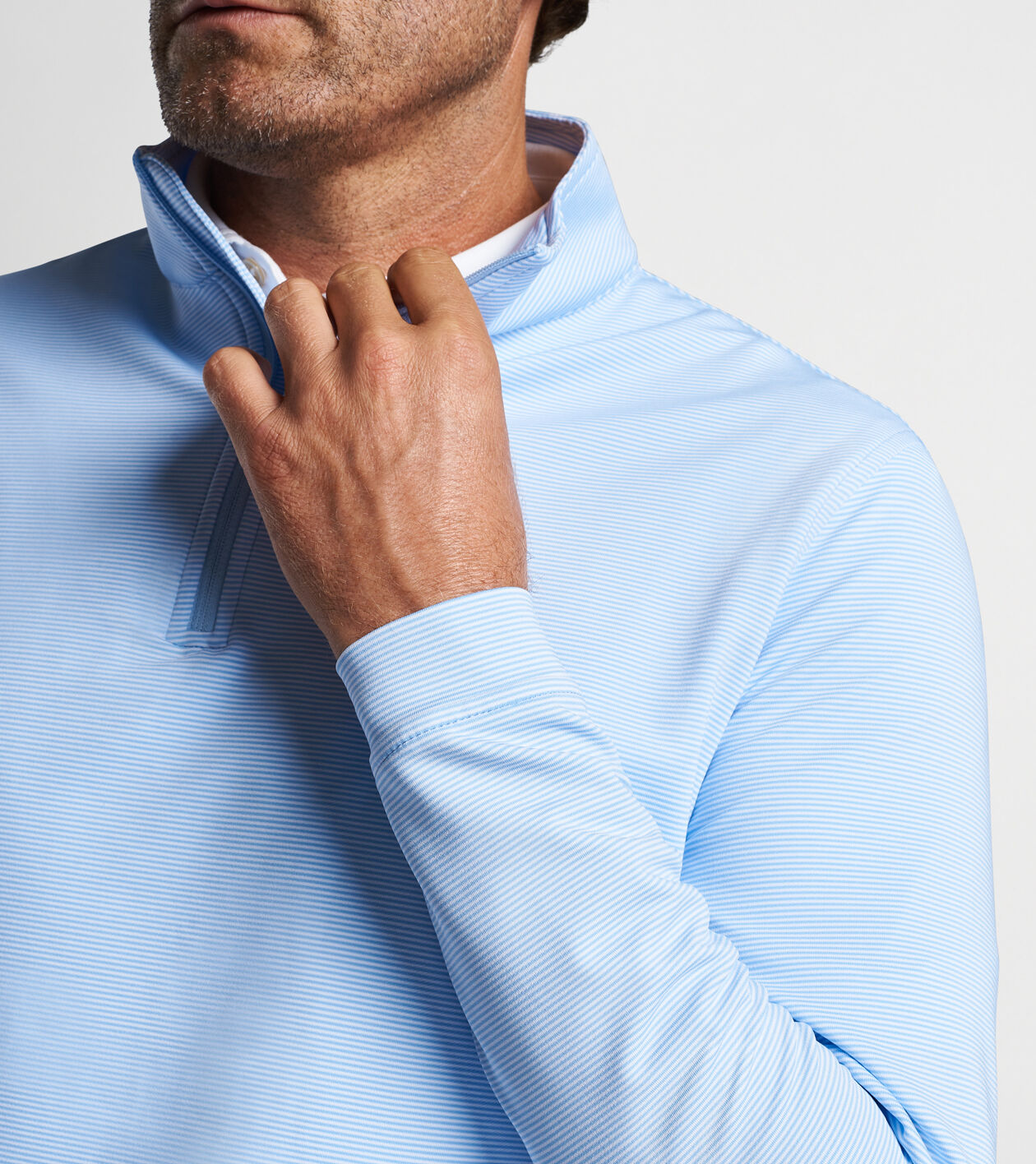 Perth Sugar Stripe Performance Quarter-Zip