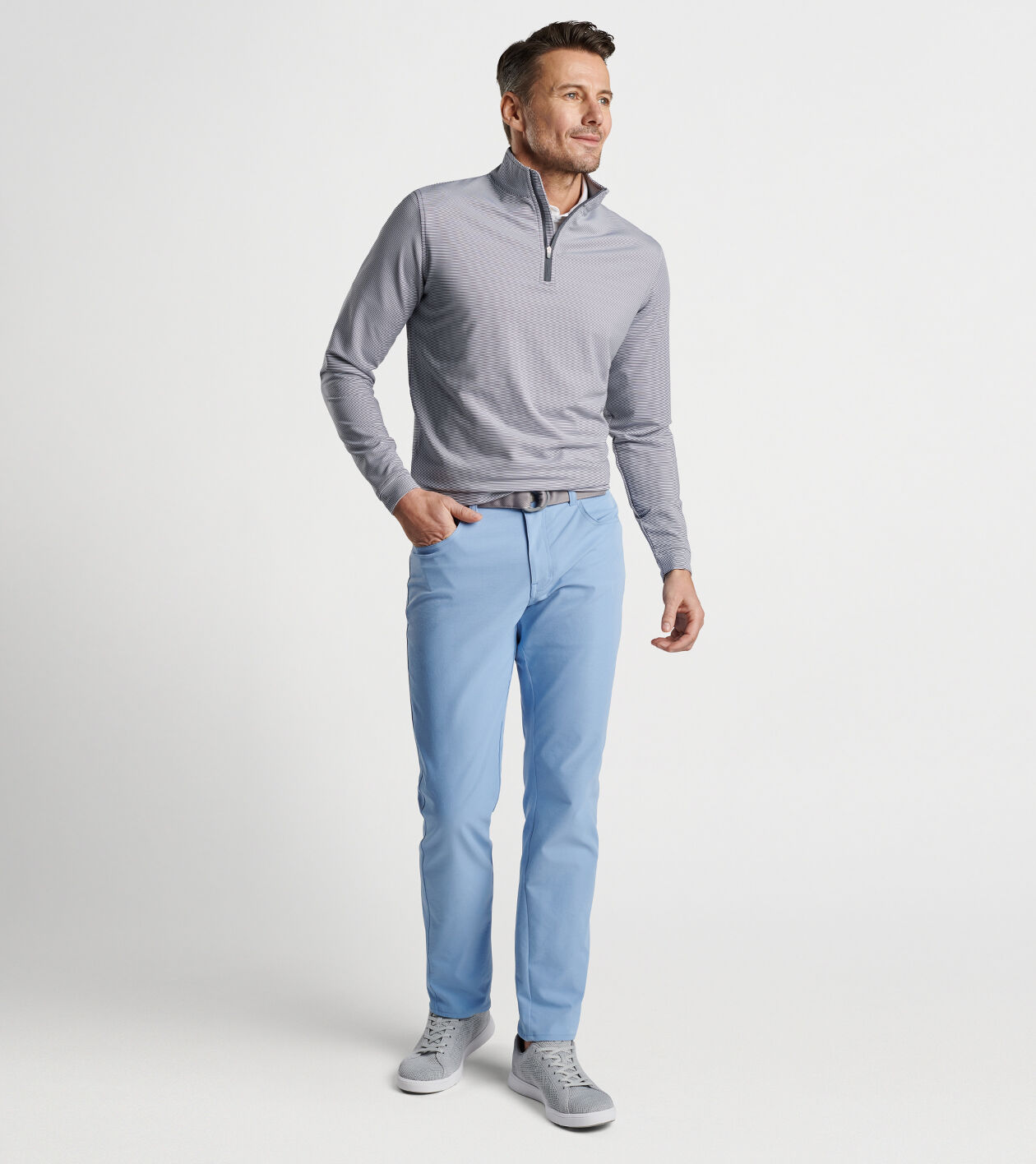 Perth Sugar Stripe Performance Quarter-Zip