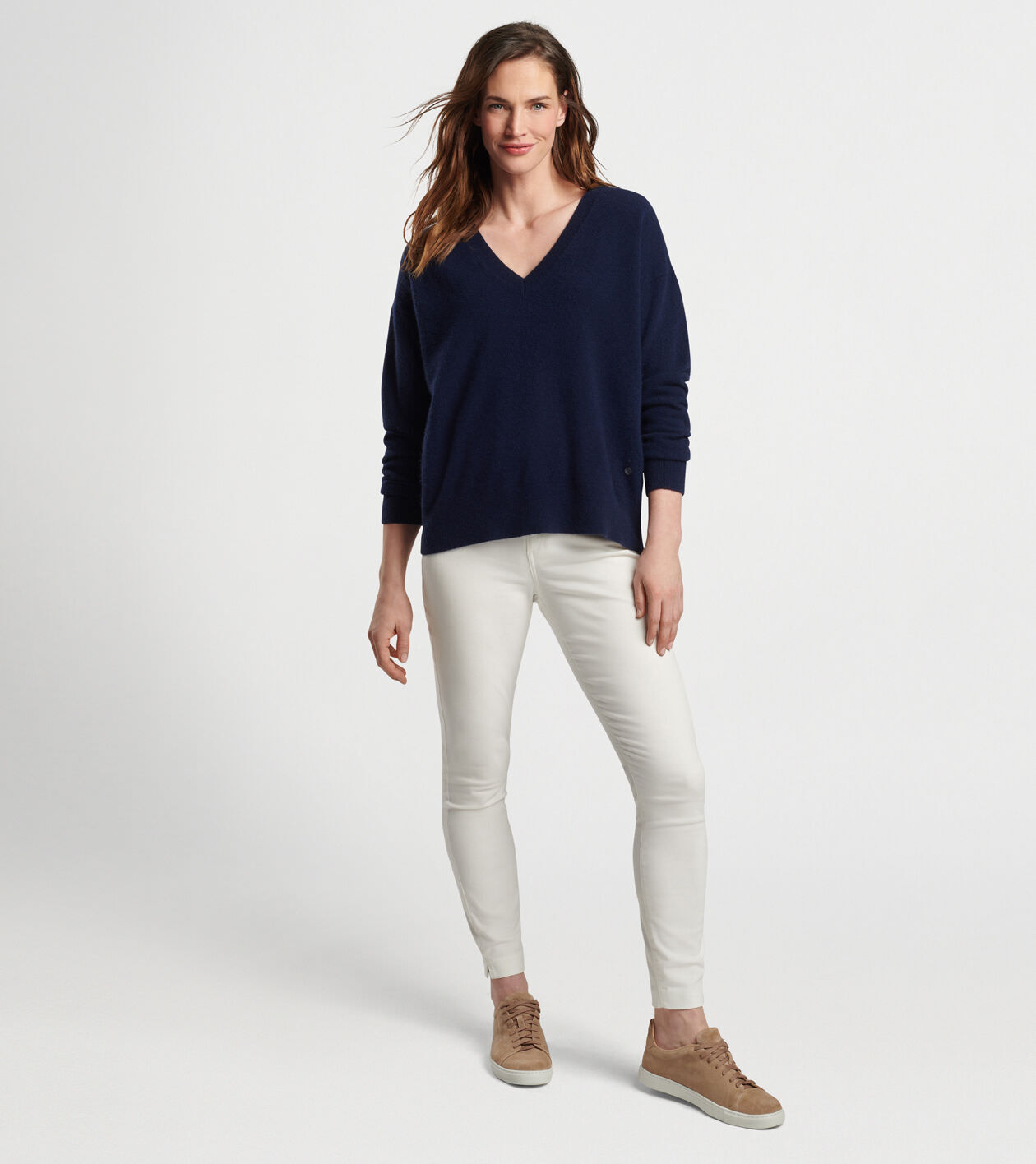 Women's Artisan Crafted Cashmere V-Neck Sweater
